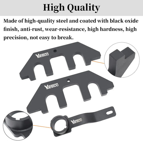 3 Piece Camshaft Holding And Crankshaft Positioning Tool Set For Ford F150 Mustang 5.0 Coyote V8 Engine 2018 To 2023 Gen 3