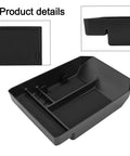 Straight Up Solid Setup For Tesla Cybertruck Center Console Organizer 2024 And 2025 Custom Molded TPE tray with compartments.