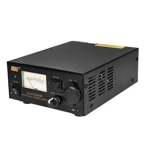 Beefy 13.8V DC Ham Radio Bench Power Supply, Fixed 30A Output, Desktop Switching Converter With Display, 110V AC Input