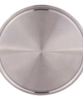 DERNORD End Cap for tri-clamp ferrule, stainless steel 304, 4 in tube OD, top view.