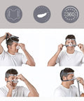 Replacement Frame For Nasal Mask And FX Nasal Guard Durable Plastic Reusable Breathing Machine Accessory Easy Install Tight Fit Headgear Friendly Premium Quality Construction, clear nasal frame fitting CPAP mask
