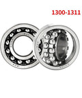 Double Row Self Aligning Ball Bearing 1200 Series Tough As Nails Construction With High Carbon Chromium Steel For Heavy Duty High Speed Machinery Support And Rock Solid Misalignment Compensation In 1202 15x35x11 Size Upgrade Your Gear Today.