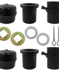 Front Wheel Bearing Rebuild Kit For Zero Turn Mowers RZT50 RZT54 RZT42 Replacement Set With All In One Bearings And Seals Includes 73604228B 7140162 7410990B Variants Easy Install For Durable Performance, black bearing kit parts