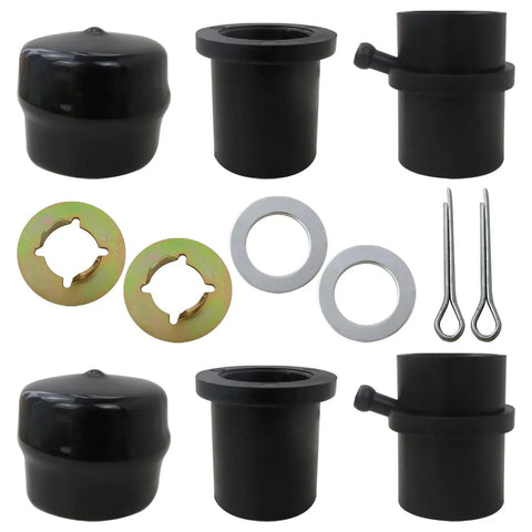 Front Wheel Bearing Rebuild Kit For Zero Turn Mowers RZT50 RZT54 RZT42 Replacement Set With All In One Bearings And Seals Includes 73604228B 7140162 7410990B Variants Easy Install For Durable Performance, black bearing kit parts