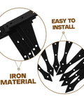 Heavy duty cabinet door hinges made of durable iron, easy to install, shown in close-up view.