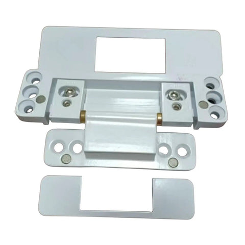 Hidden Door Hinge Invisible Concealed Pivot Adjustable Thickened Hardware in white metal for heavy duty doors