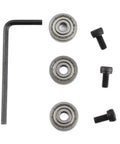 Heavy Duty Steel Bearing Kit For Milling Cutter Head Three Upper Dust Proof Bearings With Metal Guards Includes Installation Screws And Hex Wrench Durable Milling Hardware