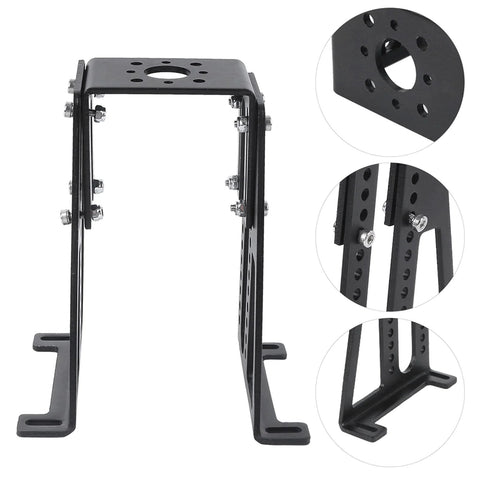 Black aluminum alloy model airplane motor bracket universal fit