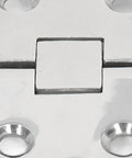 Close-up of 4 Pack 316 Stainless Steel Marine Door Hinges With Mounting Holes For Yacht Boat RV And Home Cabinets Hatch Replacement