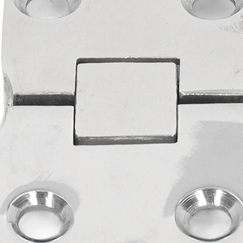 Close-up of 4 Pack 316 Stainless Steel Marine Door Hinges With Mounting Holes For Yacht Boat RV And Home Cabinets Hatch Replacement