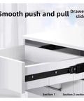 10 To 20 Inch Cold Rolled Steel Drawer Slides Two Section Cabinet Slides Furniture Hardware Close Sliding Track For Diy