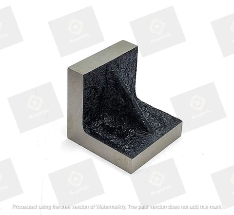 Heavy Duty Cast Iron Angle Plate With Solid Webbed Construction For Precise 90 Degree Angles, Machined To Exact Specs, 2 Inch By 2 Inch By 2 Inch, A Must Have Workshop Tool For Metalworking And Milling