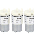 3 Pack Micro Diaphragm Pump DC 6V Mini Water Air Motor with specifications for aquarium use, low voltage operation.