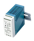 Rugged 60W DIN Rail Power Supply 48V 1.25A With Ultra Wide 85-264VAC Or 120-370VDC Input Class I Div 2 T4 Hazardous Location Certified Industrial Automation Power Solution For Fluctuating Mains, blue TS-35 rail mount