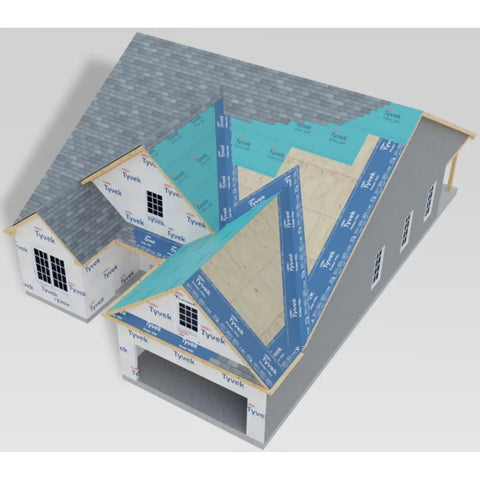 Peel And Stick Roofing Underlayment Ice Dam Blocker Tough As Nails Waterproof Deck Shield Slip Resistant Walking Surface For Asphalt Shingles 3 By 67 Feet Single Roll applied on a roof under construction.