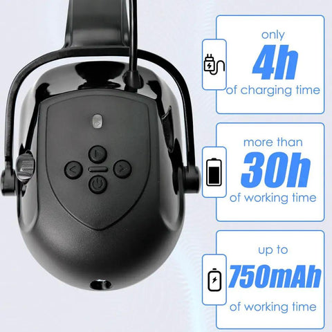 Heavy Duty Bluetooth Hard Hat Earmuffs With NRR 26Db Noise Cancelling Hearing Protection And Built In Mic For Crisp Calls And Punchy Beats While Grinding Through Rough Jobsites All Shift
