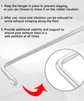 Exhaust Hanger Rods 9.5 Inch Long 90 Degree Bent Weld On Steel 2 Piece Set 3/8 Inch Thick Zinc Plated Low Carbon Steel Mounts