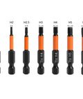 Must Have 7-Piece S2 Alloy Steel Hex Drive Bit Set For Impact Drivers And Electric Drills With Magnetic Tips, Heat Treated Wear Resistant Bits Designed To Stop Breakage And Handle Heavy Duty Work Today, 7 hex bits H1.5-H6