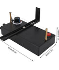 Hot Ribbon Cutter With Adjustable Heat 100 To 600 C, Portable Electric Rope Cutter For Ribbons And Lace, side view dimensions shown