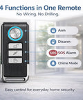 Remote for Door Alarm System With Remote, Wireless Door Bell Chimes, Magnetic Security Sensor For Doors And Pools, Easy Install