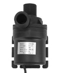 Front view of Ultra Quiet Brushless Water Pump 12V DC 30W Submersible And IP68 Waterproof Delivers 1000 GPH Flow With An 8ft Lift