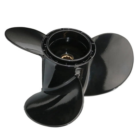 Aluminum Propeller For Suzuki Outboard Engines Ten And One Quarter Inch Diameter Eleven Inch Pitch Three Blade Right Hand Rotation