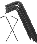 Compact Metric Hex Key Wrench Set With Seven Mini Precision Tools Ranging From 0.7mm To 3mm For Heavy Duty Electronics Repair And Crafting Jobs That Need Solid Steel Grip, black steel