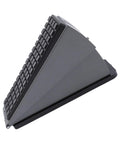 Heavy Duty Stainless Steel Spring Door Stop for Home and Office, Adjustable 20 to 60 mm, visible in gray color.