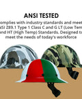 Carbon Fiber Full Brim Hard Hat With 6 Point Ratchet Suspension, OSHA And ANSI Rated, Heavy Duty Construction Helmet For Men