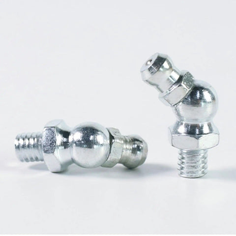 Pro Grade 10 Piece Metric Grease Fittings Kit With 90 Degree Elbows And Hydraulic Nipples For Automotive Machinery Industrial Use