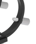 Close-up of Finder Scope Mount For Telescopes Adjustable Bracket with screws for 42-58 mm finders, black finish