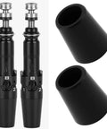 Four Pack 0.335 Inch Golf Club Shaft Ferrules for Titleist GT TSi TSR TS 1 2 3 4 and 910 913 Driver Models, black and durable