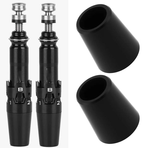 Four Pack 0.335 Inch Golf Club Shaft Ferrules for Titleist GT TSi TSR TS 1 2 3 4 and 910 913 Driver Models, black and durable