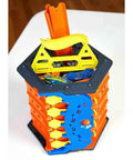 Roll Out Raceway Track Set With Cool Collapsible Design And Built In Storage For Up To Eighty Die Cast Cars And Five Track Pieces