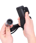Winch Hand Remote Controller With Grippy Ergonomic Grip And Socket Assembly For ATV UTV Winch 10 Ft Cable Plug In Wiring System For Easy Storage More Stable Than Wireless Remotes Ideal For Rough Terrain, black corded controller with plug