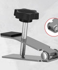 No Hassle Tile Leveling Jack With Smooth Telescoping Arm And Knurled Micro Dial For Dead On Floor Tile Placement and heavy duty steel construction.