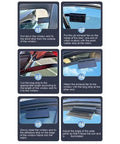 Step-by-step installation guide for Solar Powered Car Exhaust Fan Rapidly Flushes Out Stove Hot Cabin Air.