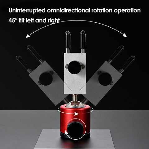 Mini Vise Clamp For Jewelry Making Adjustable Jaw Opening From 0 To 2.48 Inch 360 Degree Rotating mechanism display