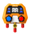 Digital Manifold Gauge For HVAC And Refrigeration Systems With 3 Ports LCD Display And Temperature And Pressure Readouts
