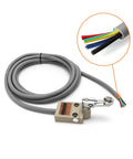 Heavy Duty Waterproof TZ 3104 Roller Lever Limit Switch with 3m Cable showing internal wires for industrial use