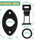 Drain Plug Kit With O Ring And Base For Sea-Doo Yamaha Polaris Jet Ski Gas Tank Replacement 292000187 size dimensions