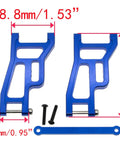 1967 Chevy C10 Drag Slash RC Crawler Front and Rear Suspension Arm Set Aluminum Alloy Upgrade Replacement Blue components