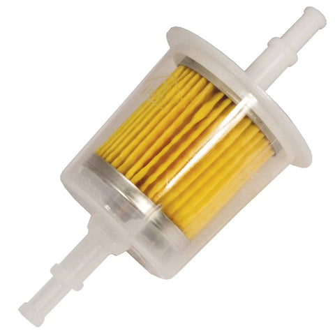 Clear plastic filter with yellow pleats from Engine Maintenance Kit For Kohler 16 789 01-S, Model 785-594, Complete Kit in Black, USA