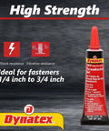 Red High-Strength Thread Locker For Big Bolts, Permanent Locking Solution, Anaerobic Sealant, Vibration And Solvent Resistant