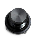 Heavy Duty CNC Aluminum Oil Fill Cap Plug For Kawasaki Dirt Bikes Built Tough For KD80 KX Series, black finish, top view.