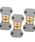 Top Tier Garden Hose Repair Connector Kit With Quick Disconnect Male Female Fittings For Easy Outdoor Setup And Leak Free High Pressure Water Flow, gray metal