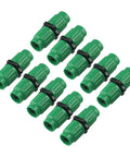 Ultimate Expandable Garden Hose Repair Kit With Durable Multi-Function Fittings For 5 8 And 3 4 Inch Quick Connect Hoses Up To 100 Feet In Vibrant Green Plastic Pack Of 10 Super Easy Fix Anytime. green plastic hose repair fittings, pack of 10