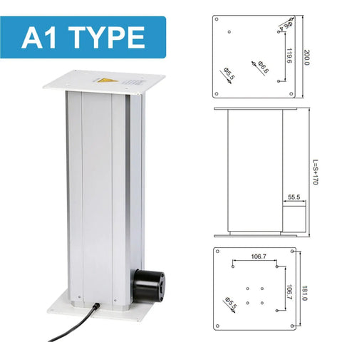 Powerful Beefed-Up Electric Linear Actuator With Remote Controller For Precise Lifting And Positioning, 12V Or 24V DC, A1 type