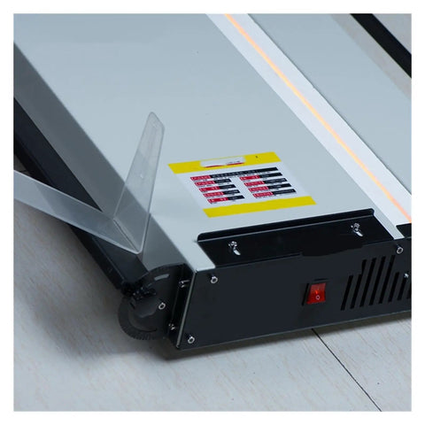 Zero Drama Acrylic Heat Bender For Pvc And Plastic Sheet Forming Adjustable Temperature Circulating Cooling Setup control panel and temperature dial