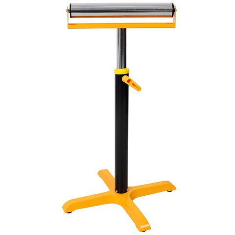 Dead Nuts Stable Single Roller Stand Heavy Duty Material Support For Table Saw And Planer With Four Leg Base Handling Up To 170 Pounds For Smoother Wood Projects